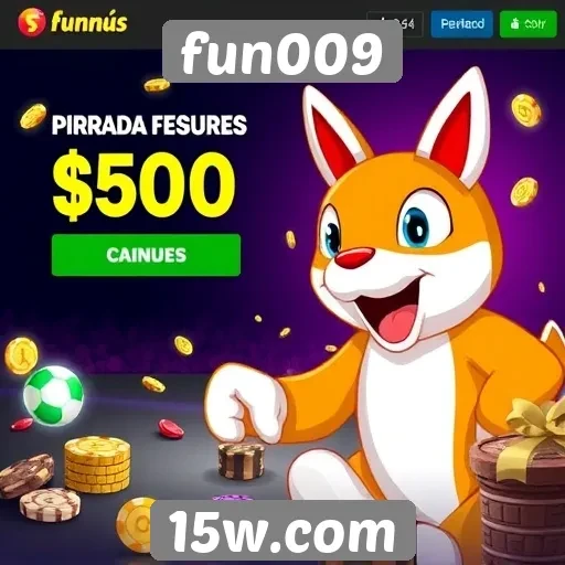 Recursos de promoção e bônus no site fun009